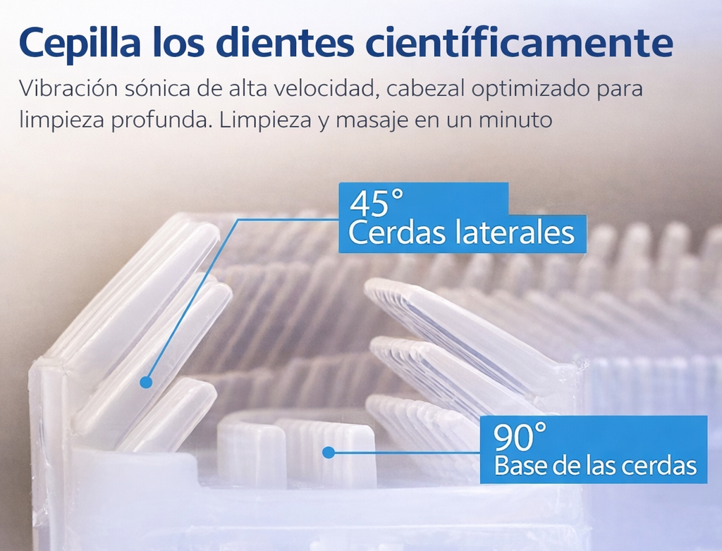 Cepillo y blanqueador de dientes electrico